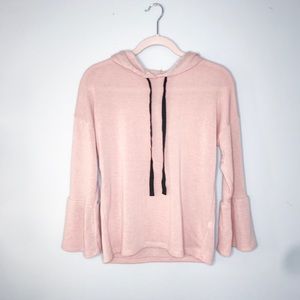 Tresics Blush Pullover with 3/4 Bell Sleeves